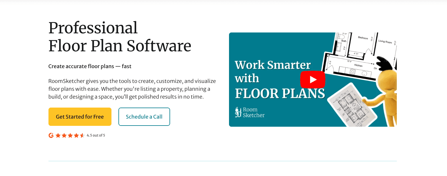 RoomSketcher floor plan software homepage